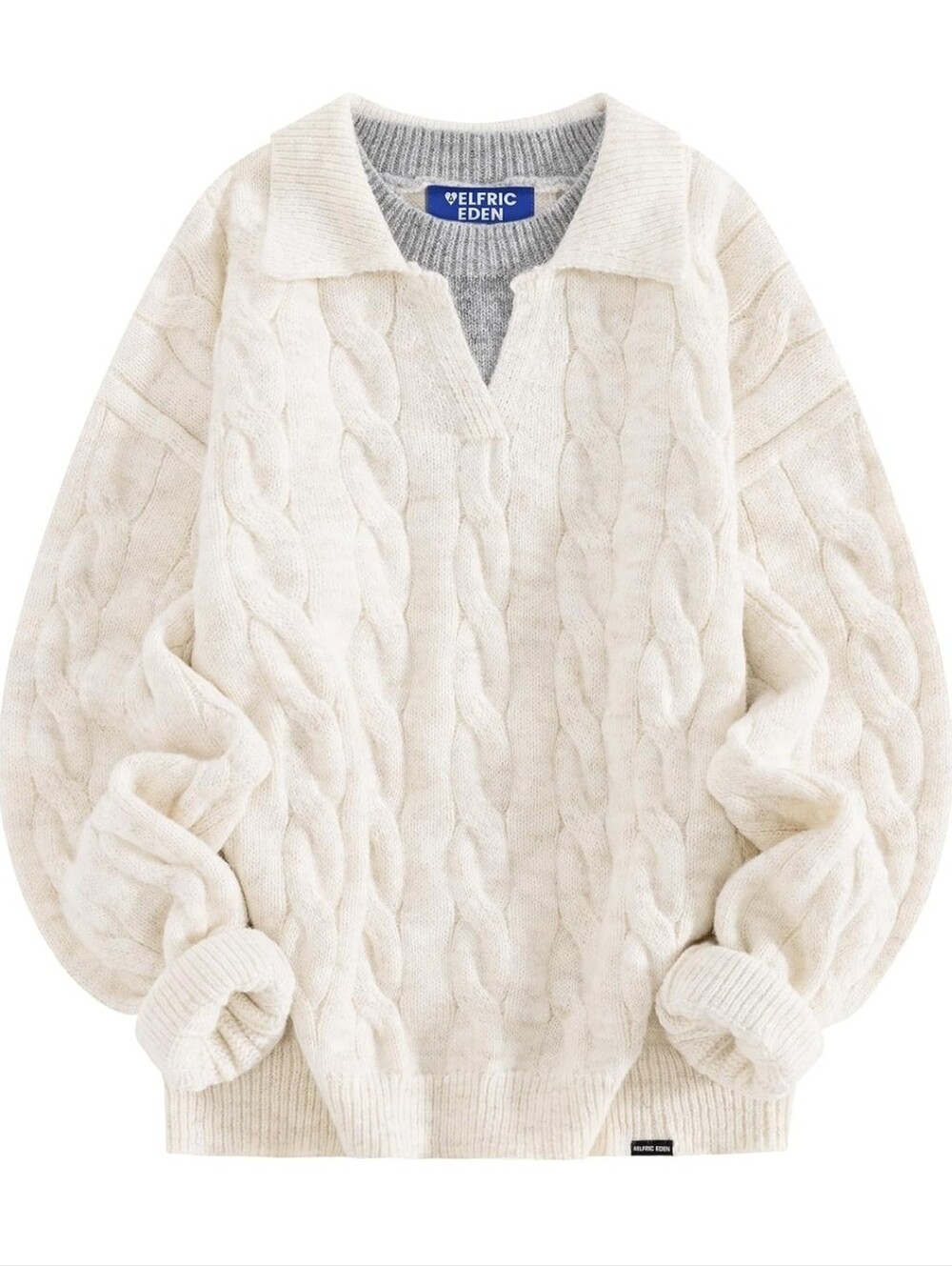 NWT Aelfric Eden Cableknit Unisex Sweater Oversized Layered Cable Knit XS